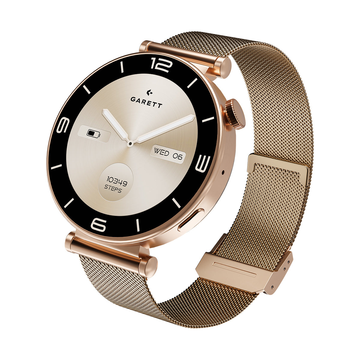Smartwatch na różowej bransolecie - Garett Rose