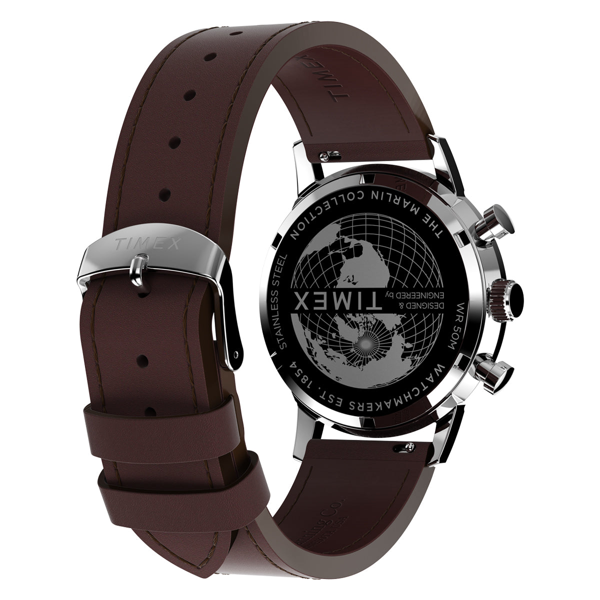 Zegarek na brązowym pasku - Timex Marlin