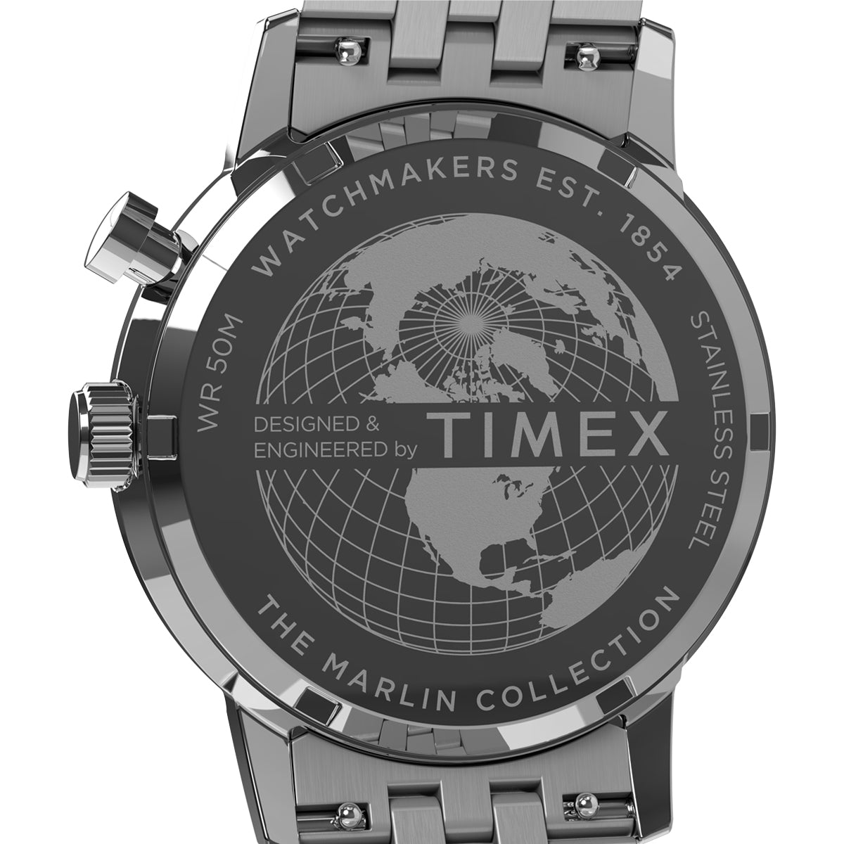 Zegarek na srebrnej bransolecie - Timex Marlin