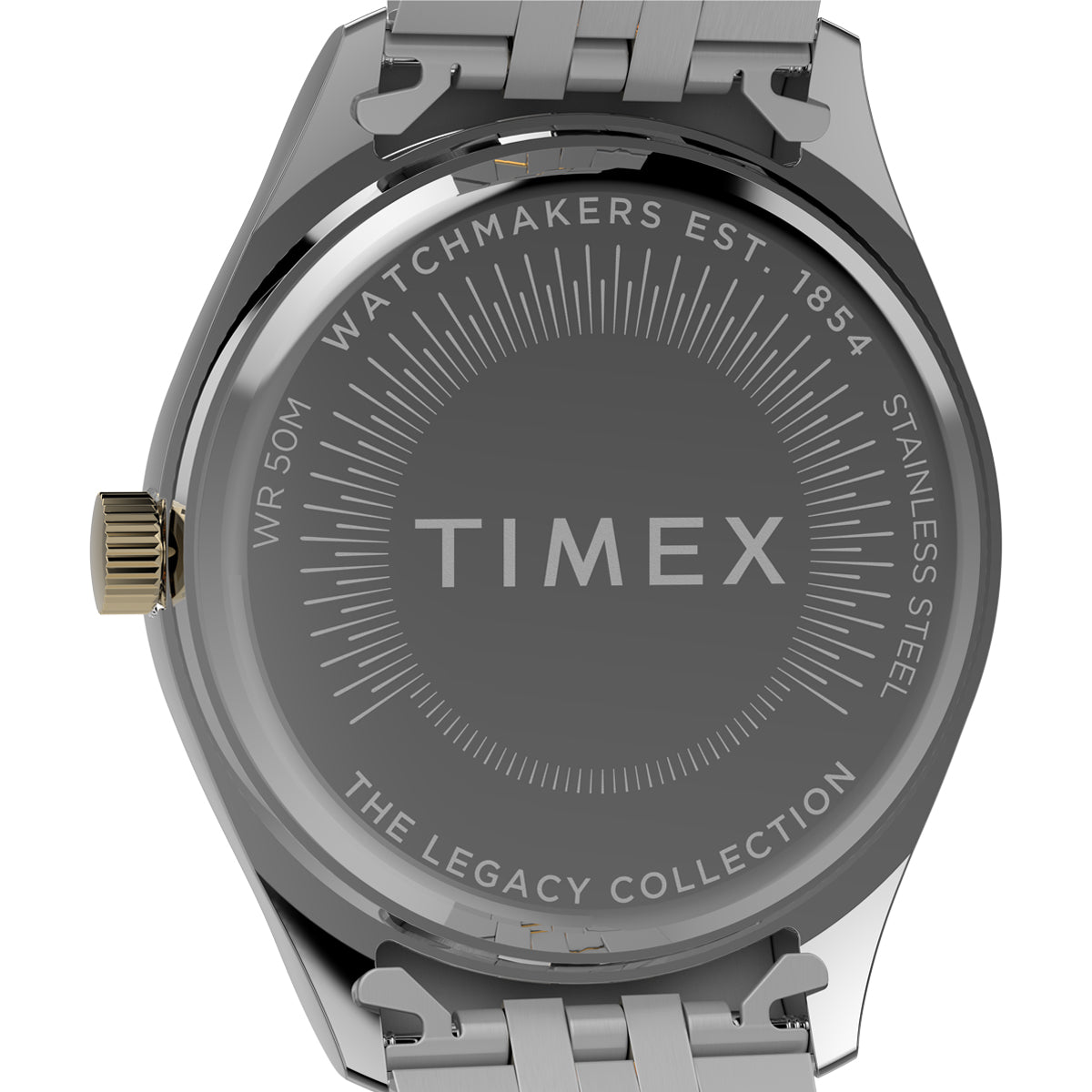 Zegarek na srebrno - złotej bransolecie - Timex Legacy