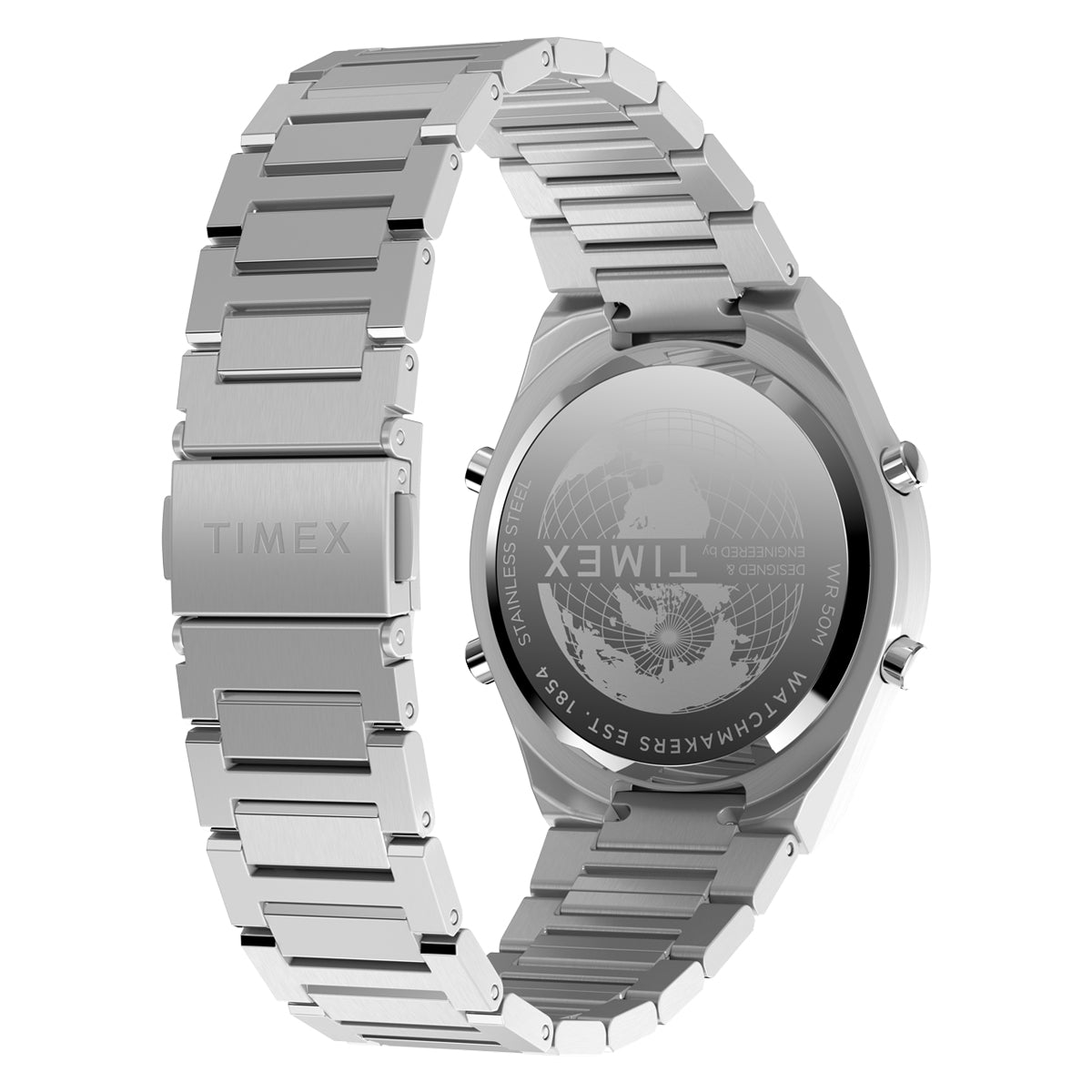 Zegarek na srebrnej bransolecie - Timex Continental