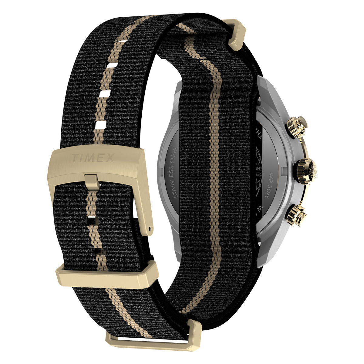 Zegarek na czarnym pasku - Timex Waterbury Heritage