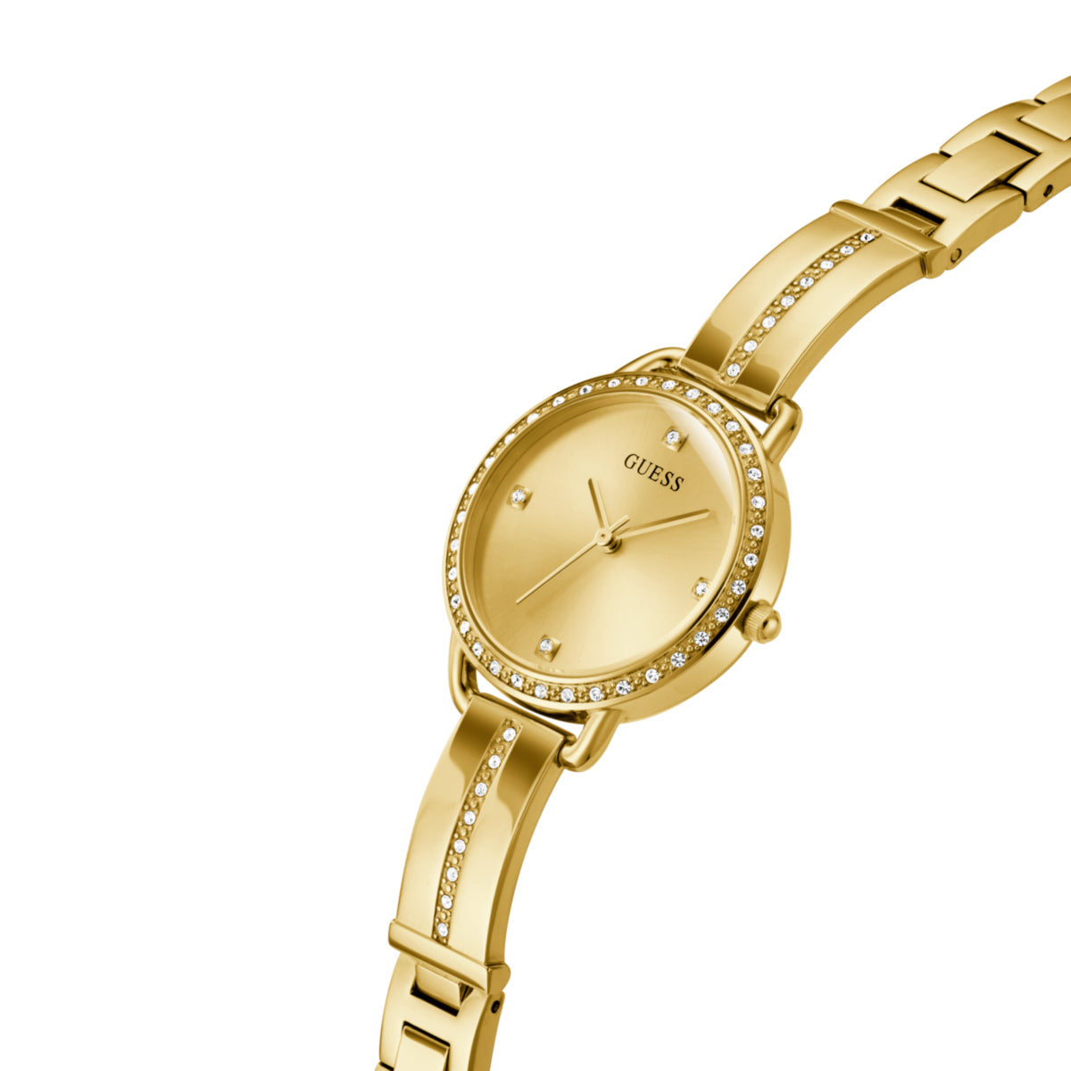 Zegarek na złotej bransolecie - Guess Bellini