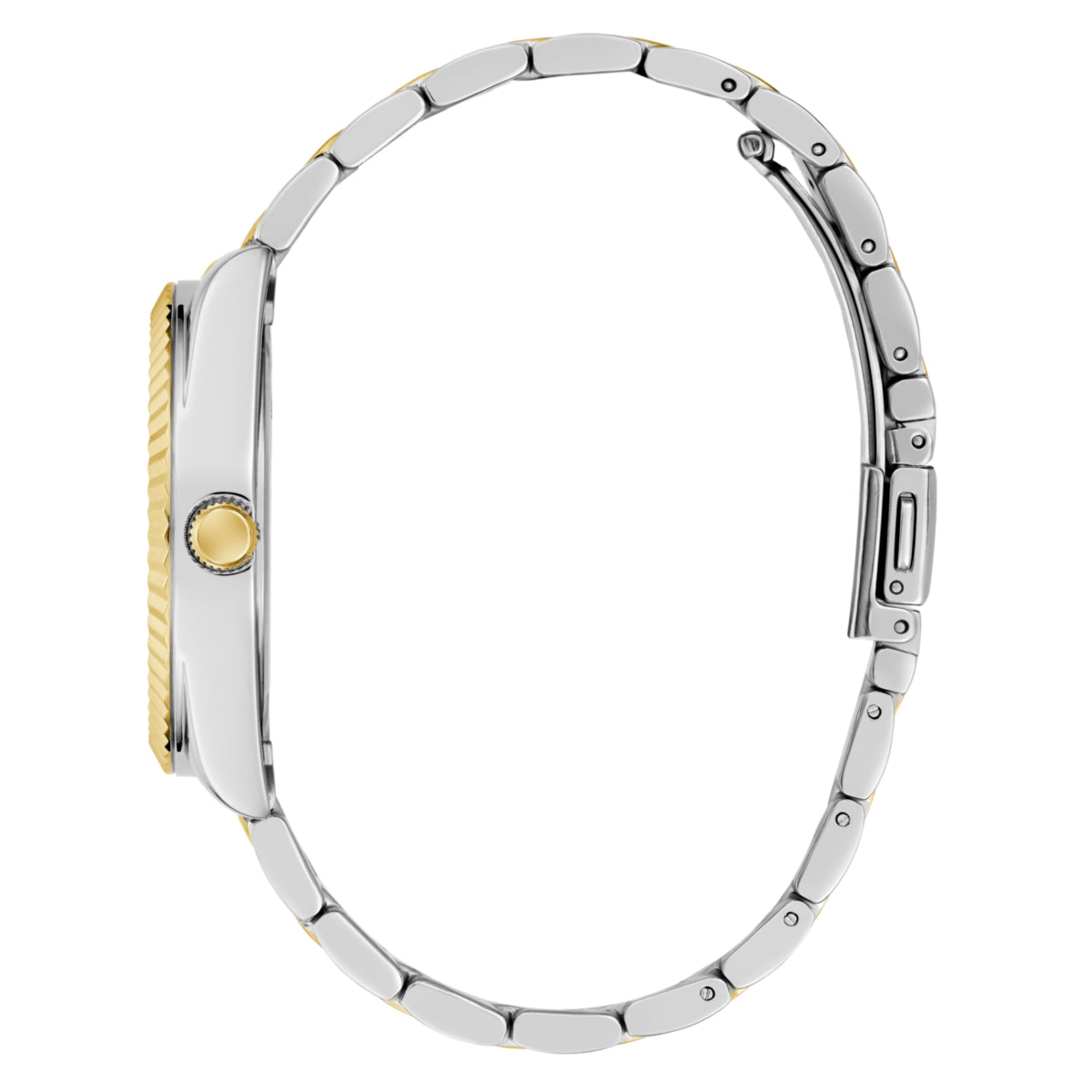 Zegarek na srebrno-złotej bransolecie - Guess Luna