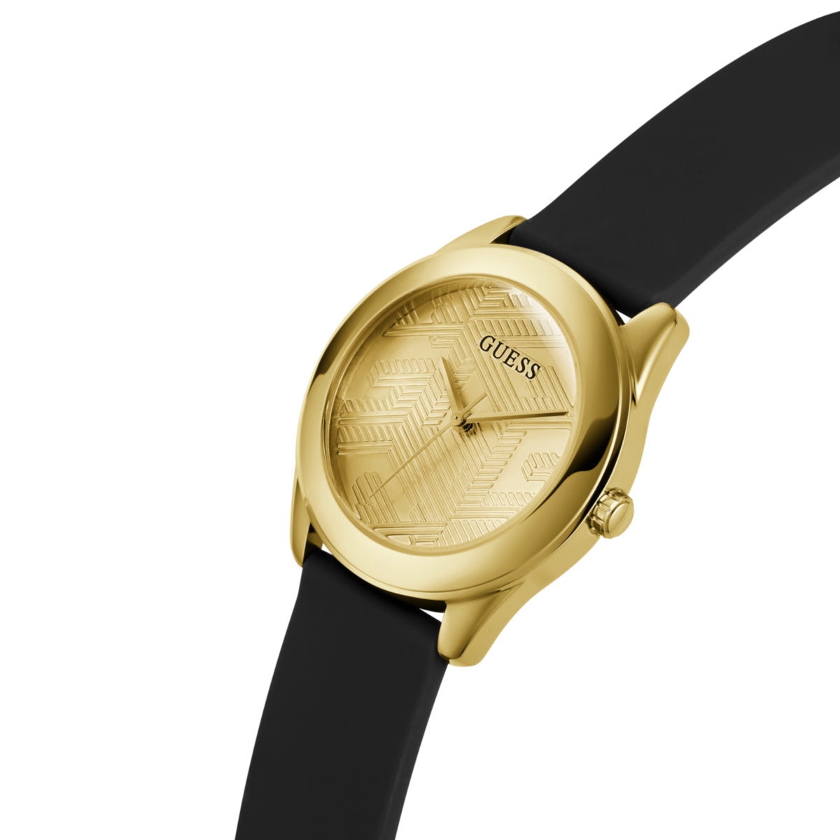 Zegarek na czarnym pasku - Guess Cubed