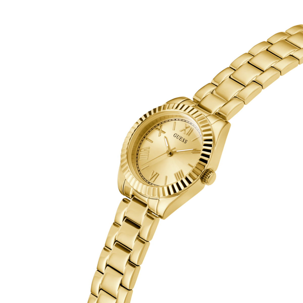 Zegarek na złotej bransolecie - Guess Mini Luna
