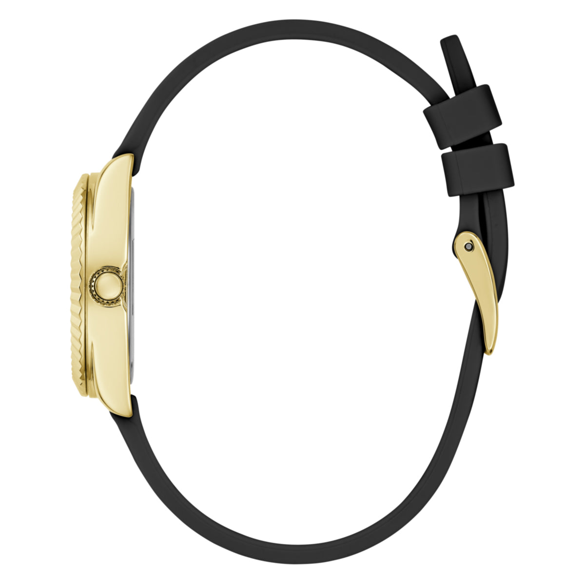 Zegarek na czarnym pasku - Guess Mini Luna