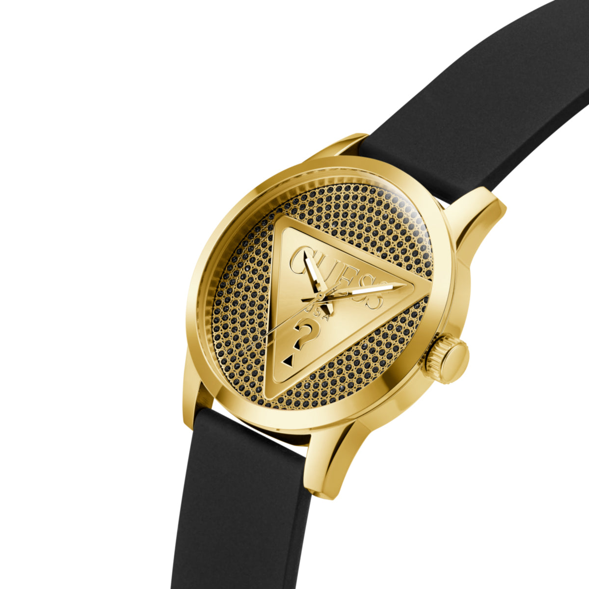 Zegarek na czarnym pasku - Guess Badge