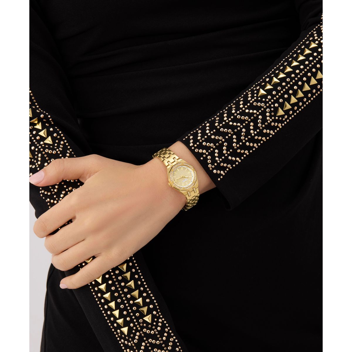 Zegarek na złotej bransolecie - Guess Pixie