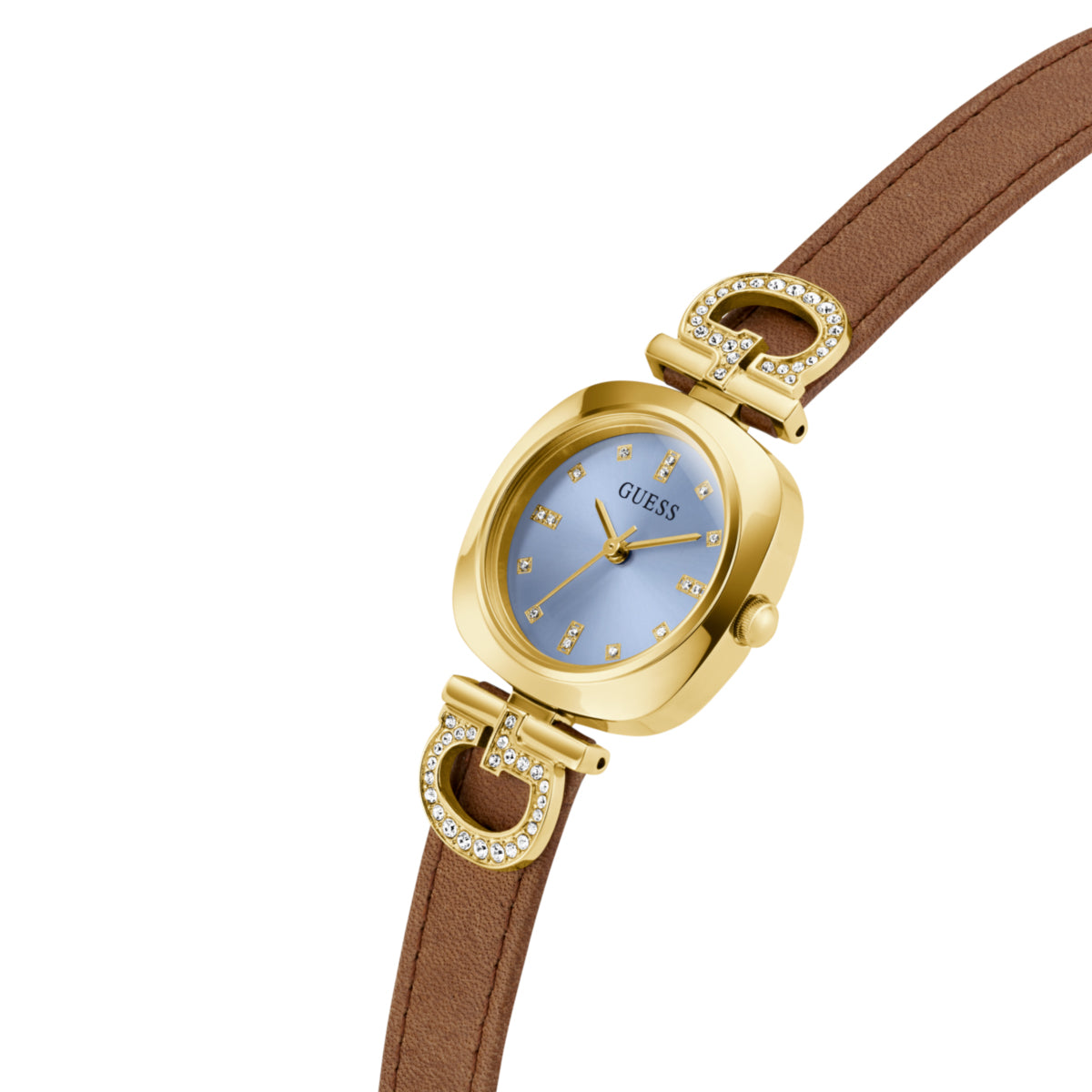 Zegarek na brązowym pasku - Guess Gabby