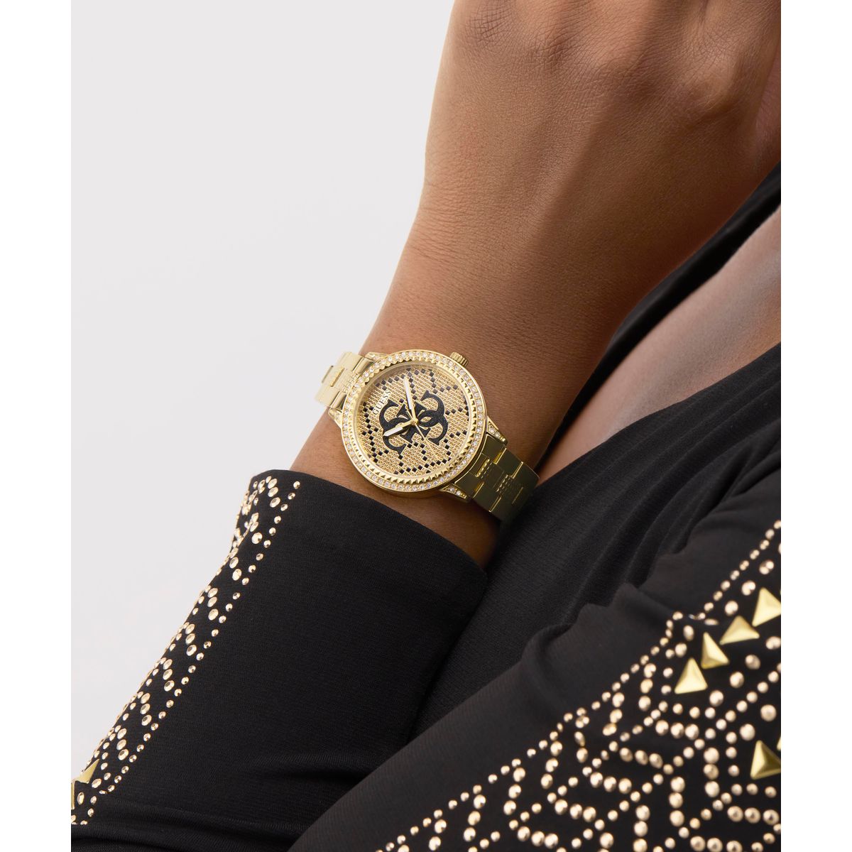 Zegarek na złotej bransolecie - Guess G Lace