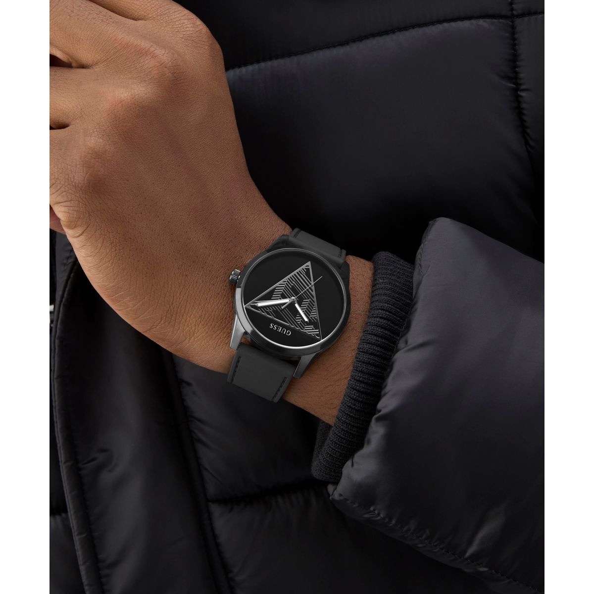 Zegarek na czarnym pasku - Guess Clark