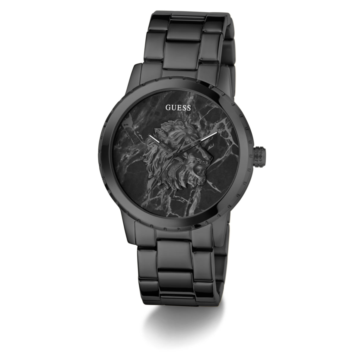 Zegarek na czarnej bransolecie - Guess Monarch
