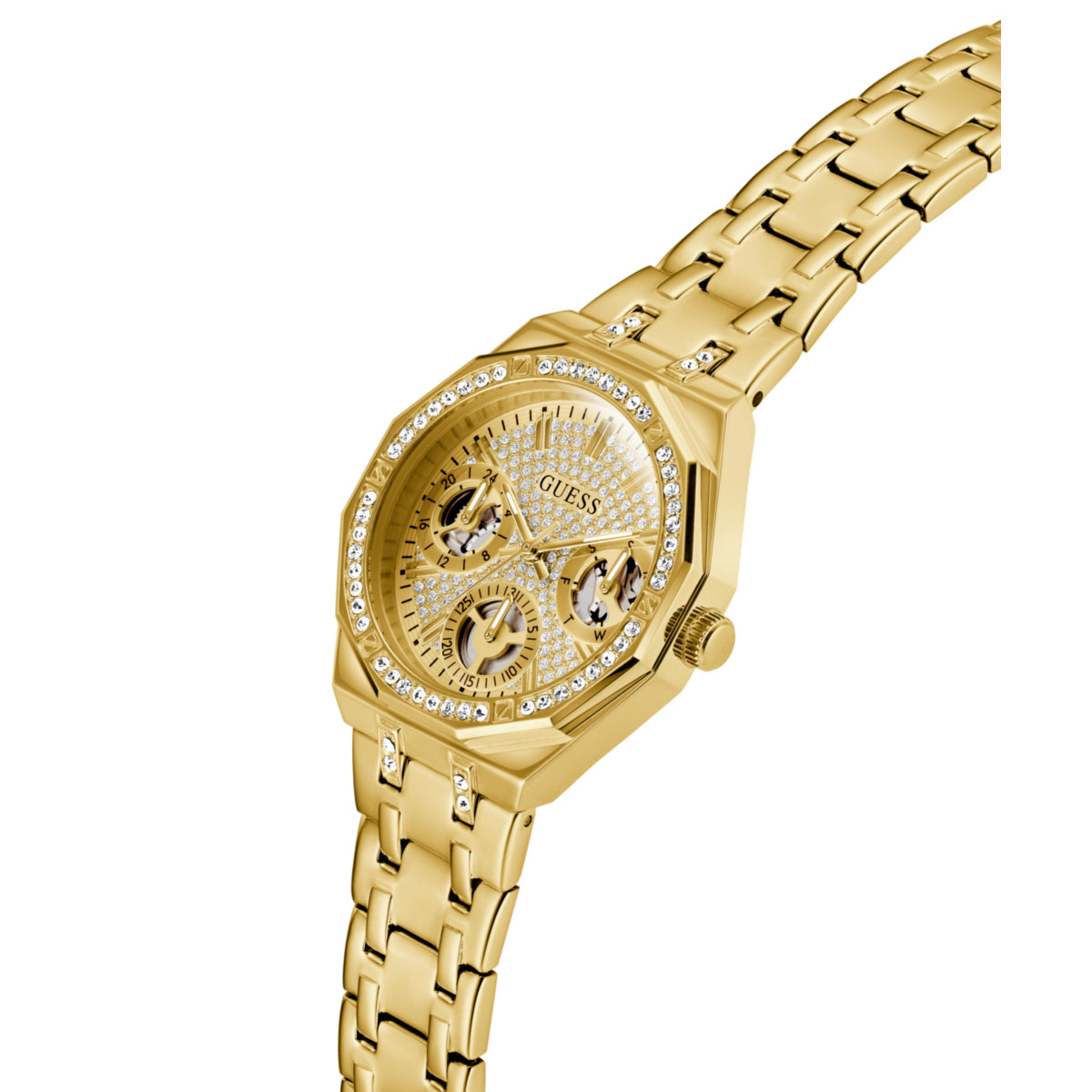 Zegarek na złotej bransolecie - Guess Quinn