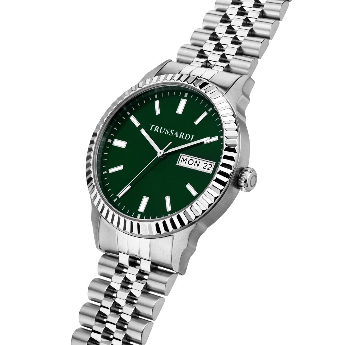 Zegarek na srebrnej bransolecie - Trussardi T-Bent