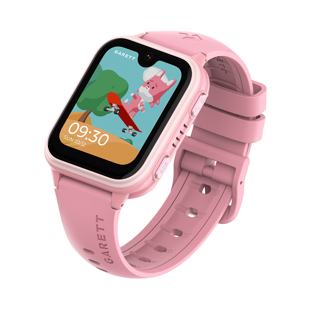Smartwatch na różowym pasku - Garett Kids Vibe 4G