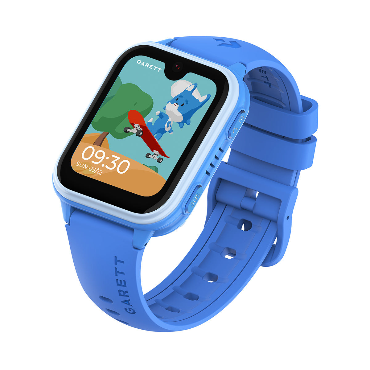 Smartwatch na niebieskim pasku - Garett Kids Vibe 4G