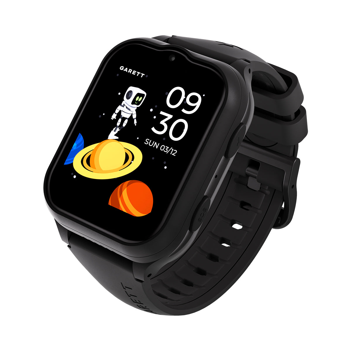 Smartwatch na czarnym pasku - Garett Kids eSIM 4G