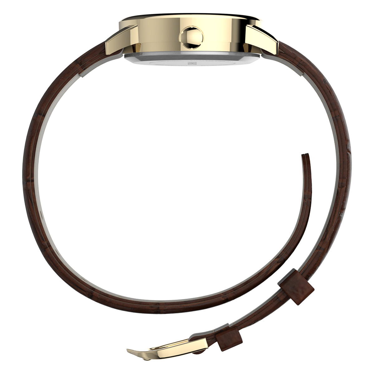 Zegarek na brązowym pasku - Timex Eeasy Reader Classic