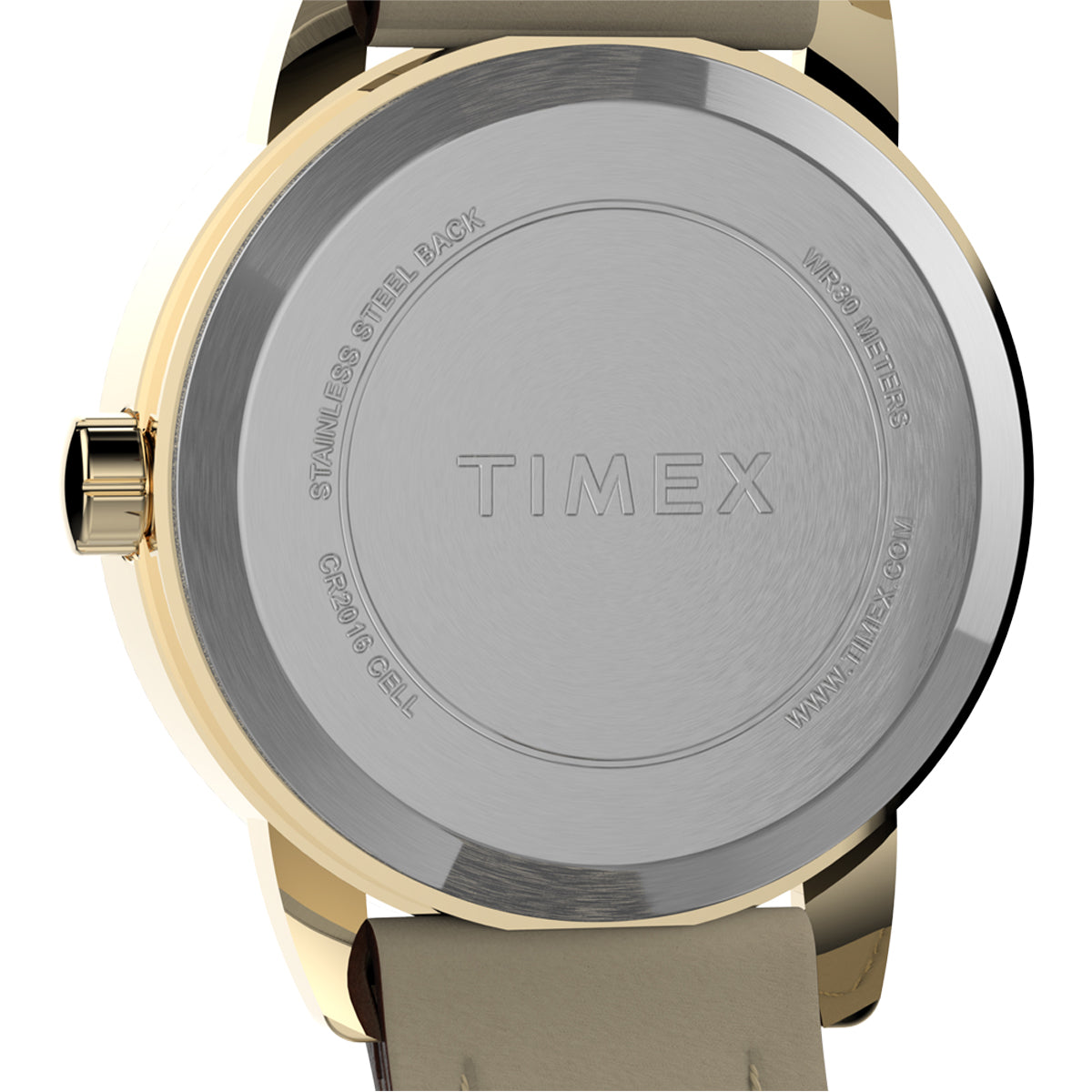 Zegarek na brązowym pasku - Timex Eeasy Reader Classic