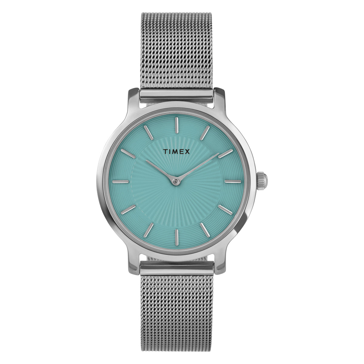 Zegarek na srebrnej bransolecie - Timex Transcend