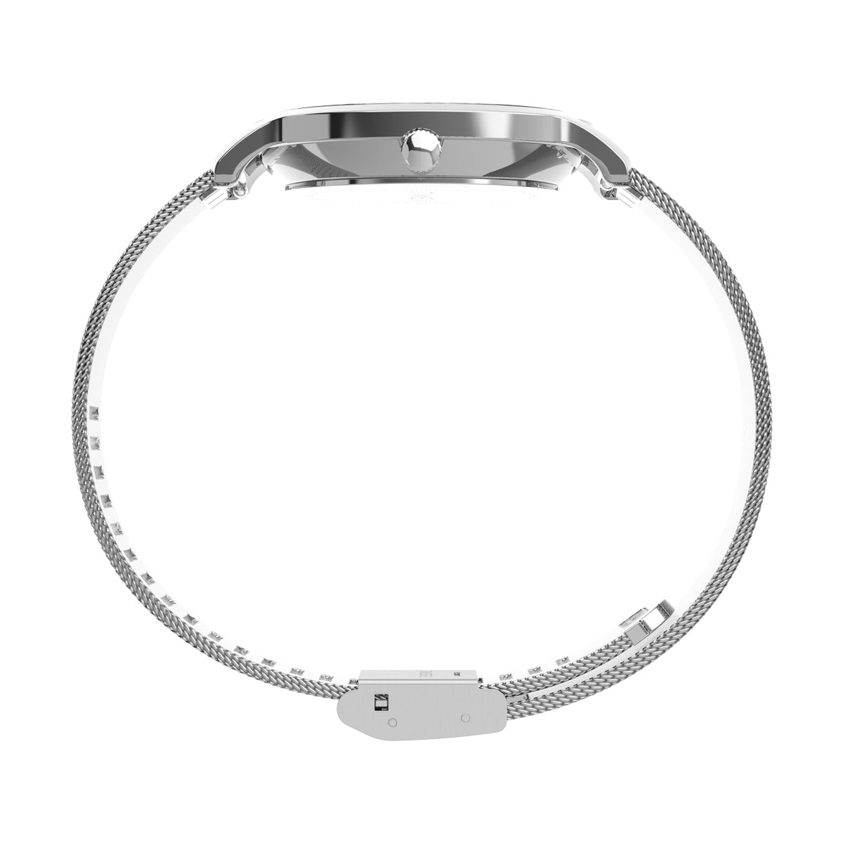 Zegarek na srebrnej bransolecie - Timex Transcend