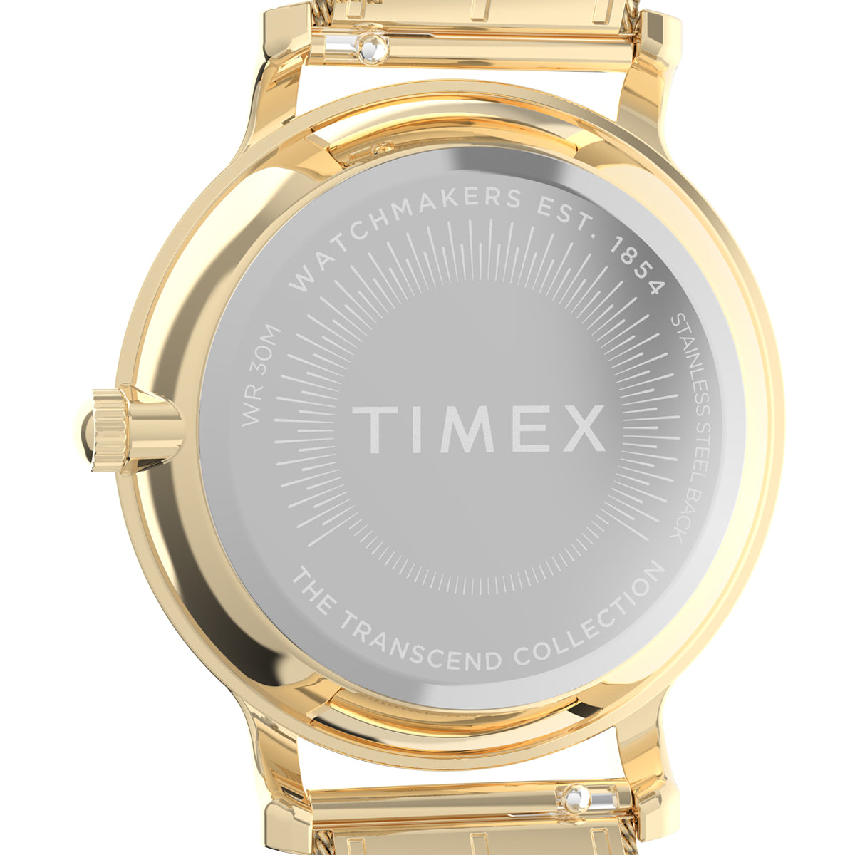 Zegarek na złotej bransolecie - Timex Transcend