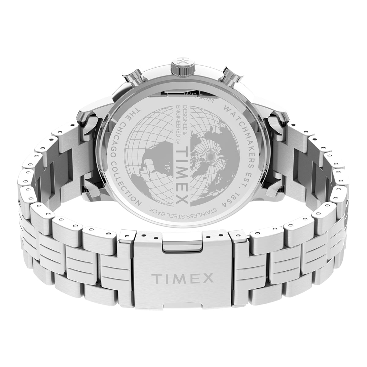 Zegarek na srebrnej bransolecie - Timex Chicago