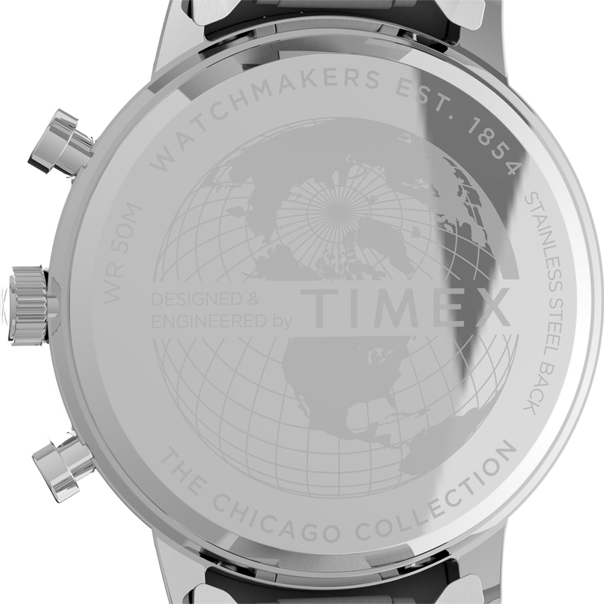 Zegarek na srebrnej bransolecie - Timex Chicago