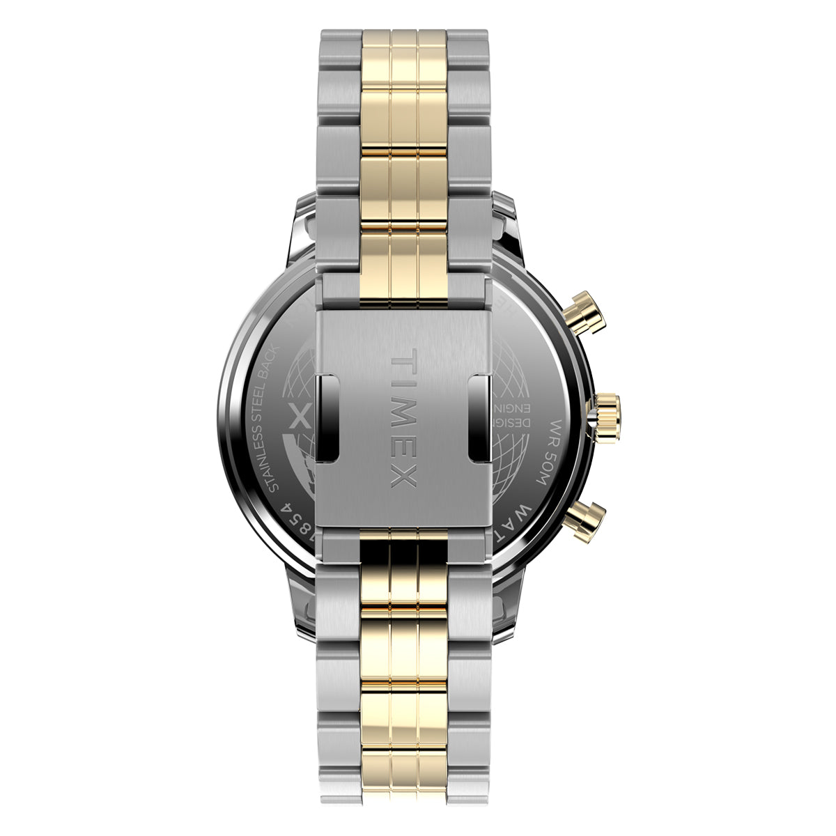 Zegarek na srebrno-złotej bransolecie - Timex Chicago