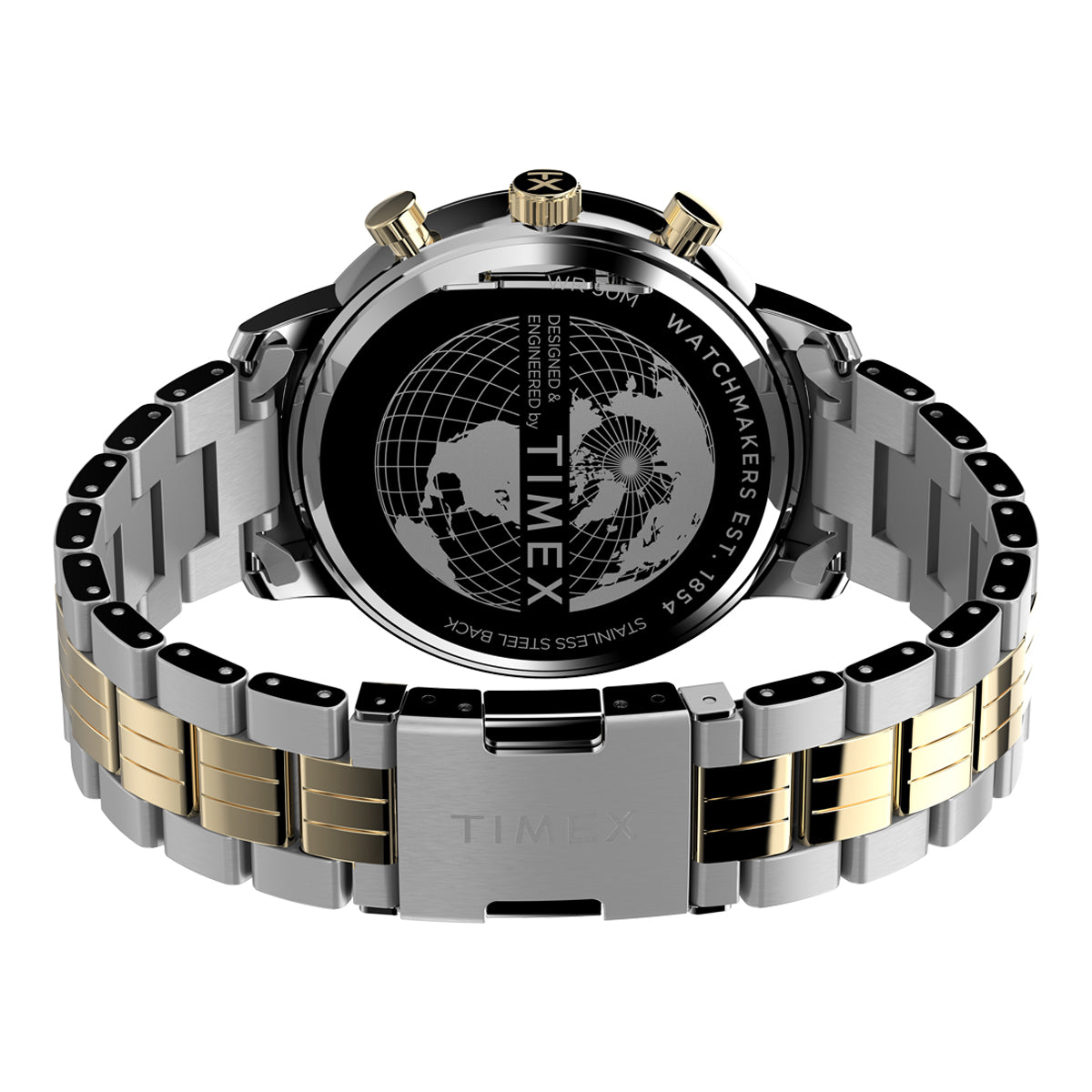 Zegarek na srebrno-złotej bransolecie - Timex Chicago