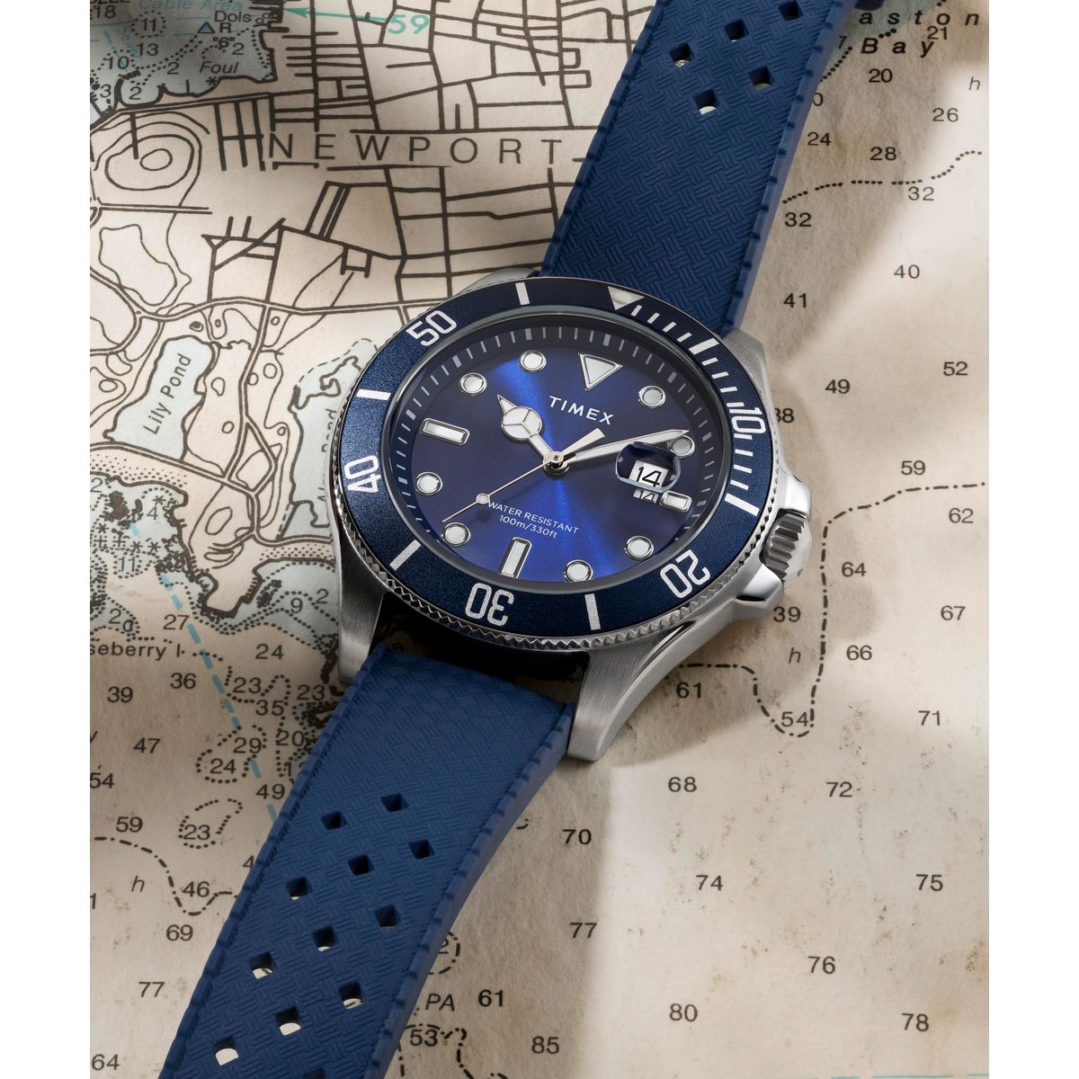Zegarek na granatowym pasku - Timex Harborside Coast