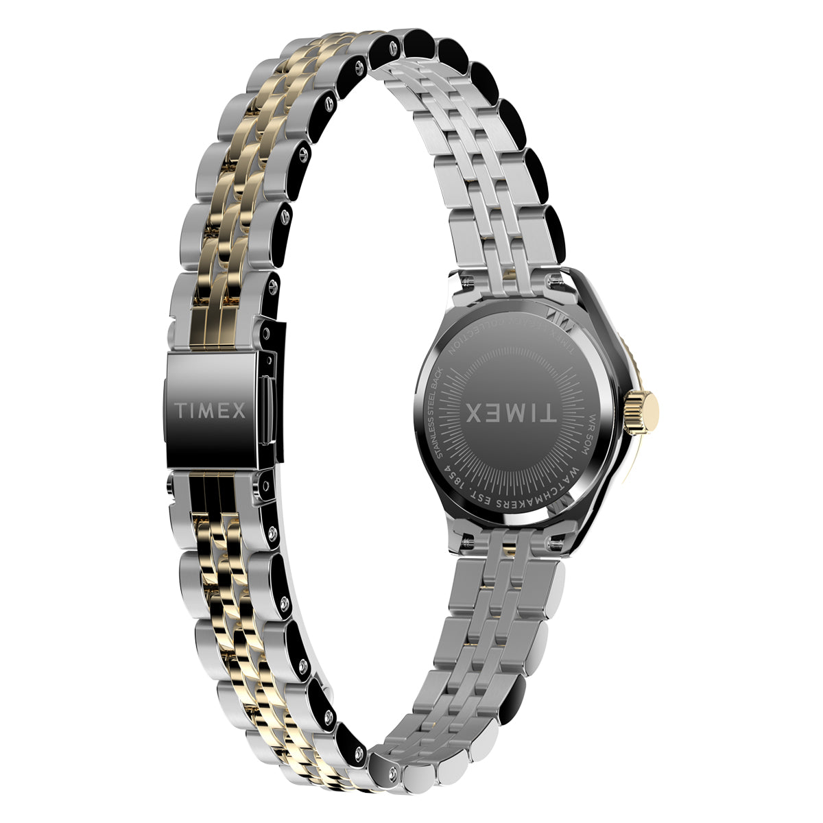 Zegarek na srebrno-złotej bransolecie - Timex Legacy