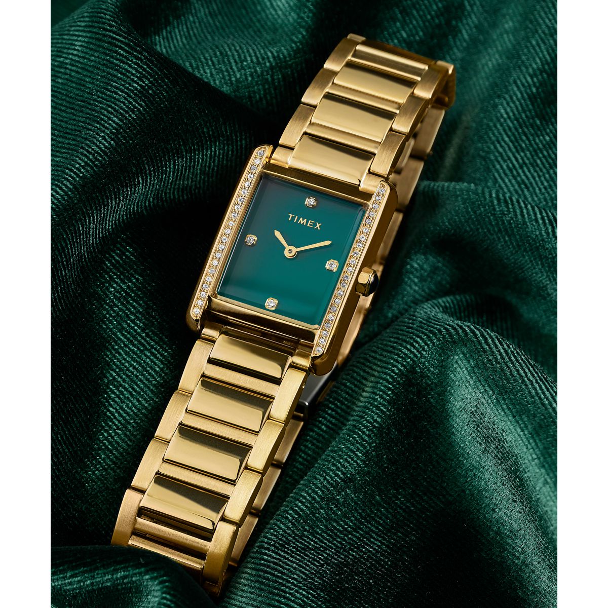 Zegarek na złotej bransolecie - Timex Hailey