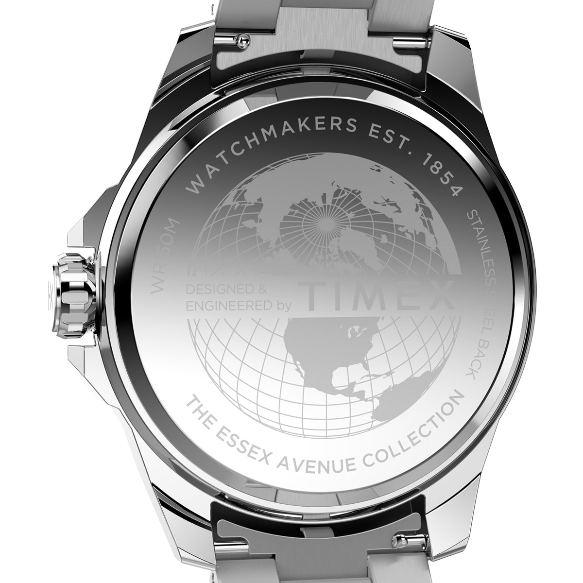 Zegarek na srebrnej bransolecie - Timex Essex