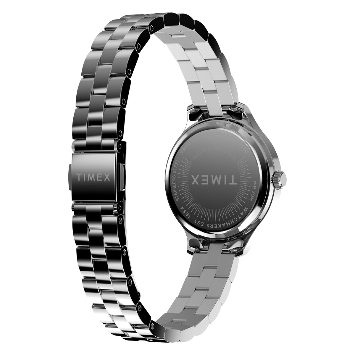 Zegarek na srebrnej bransolecie - Timex Peyton