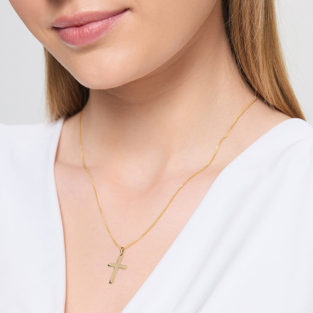 Zawieszka złota - krzyżyk