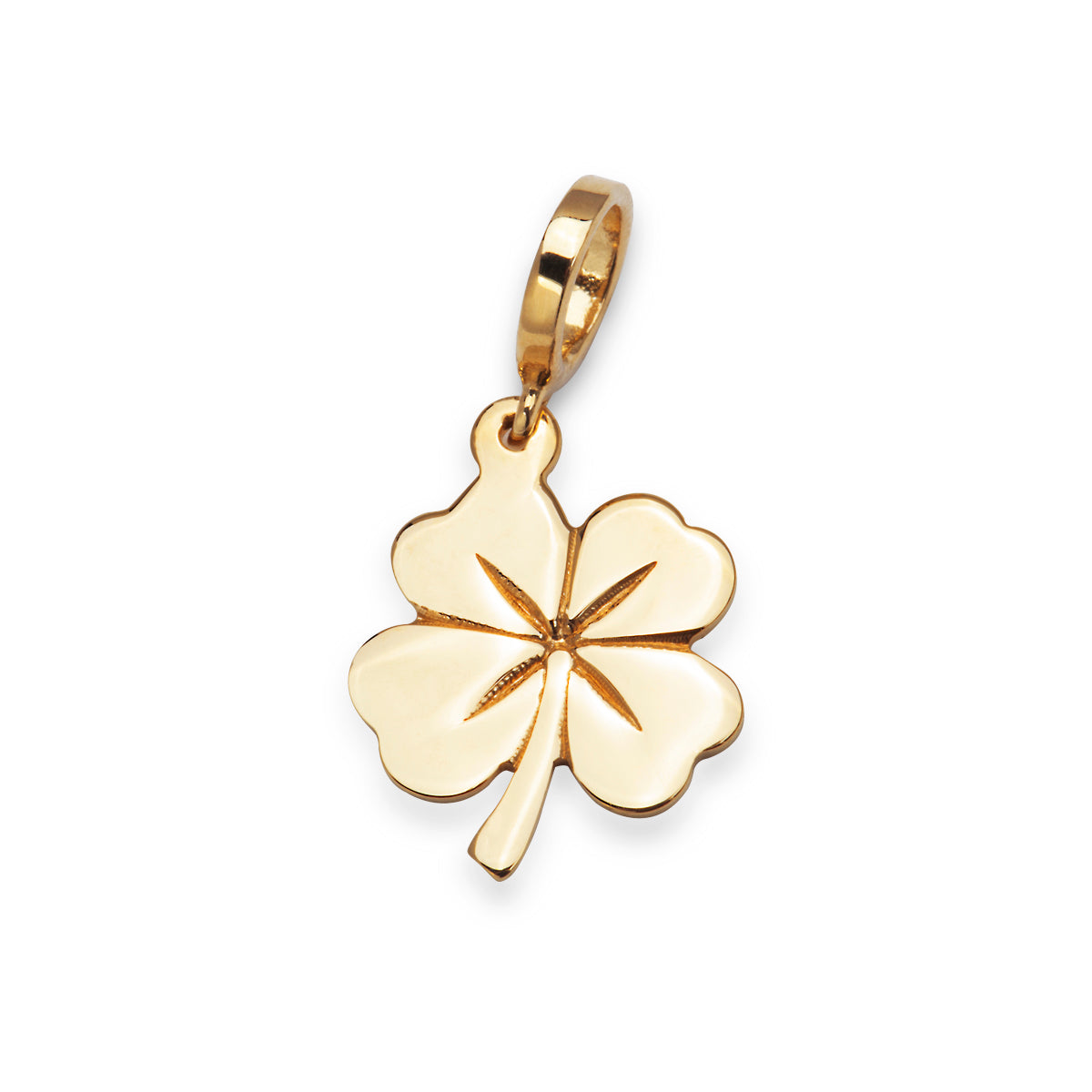 Zawieszka złota - koniczyna