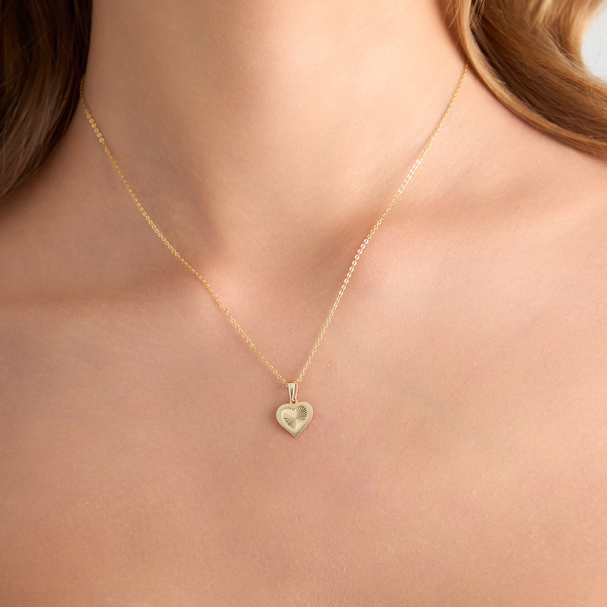 Zawieszka złota - serce - Verona