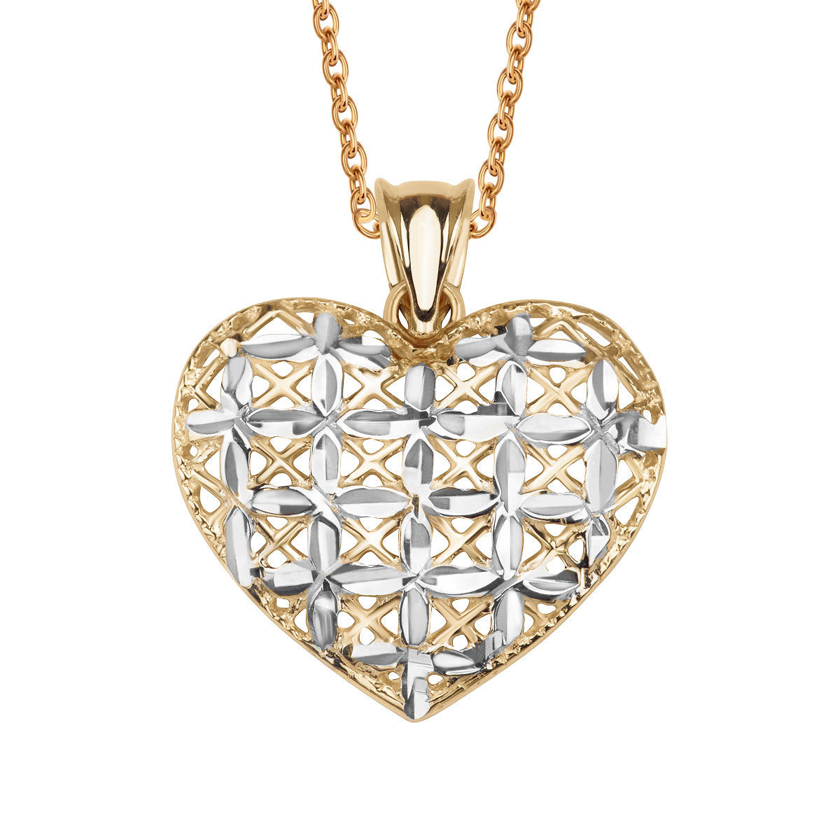 Zawieszka z dwukolorowego złota