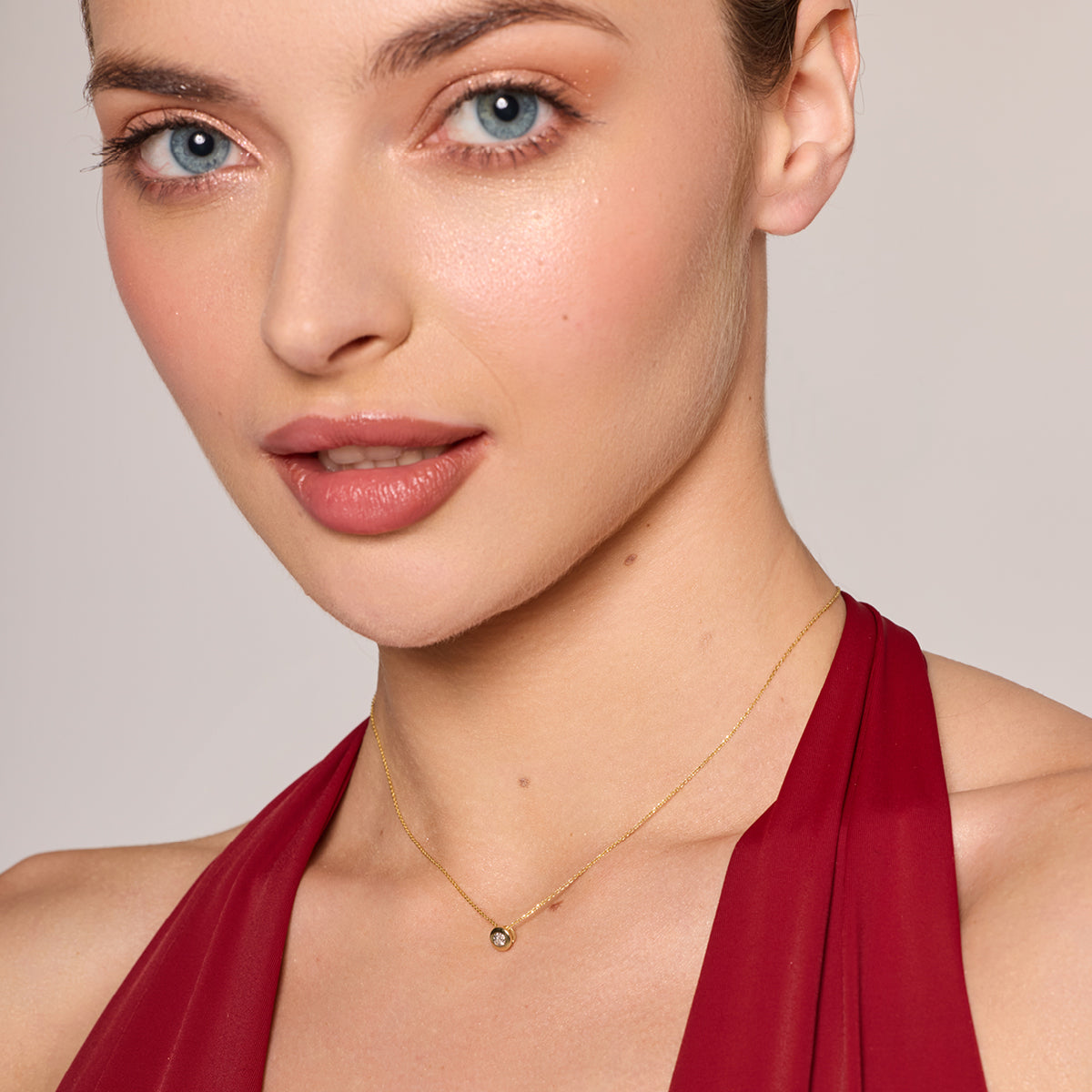 Zawieszka z dwukolorowego złota z diamentem - Verona