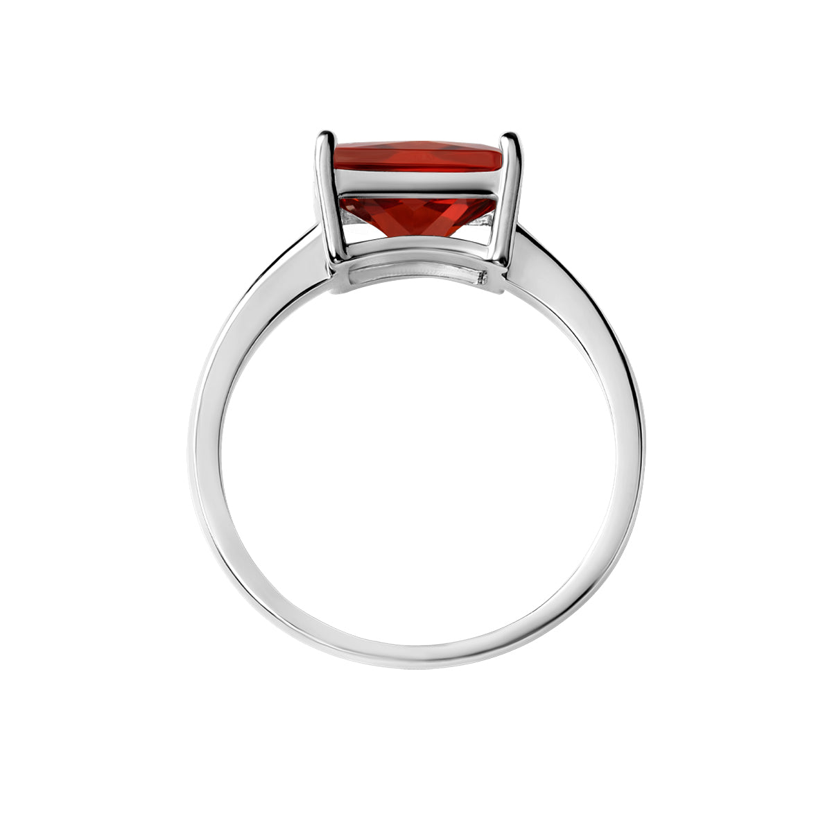 Pierścionek srebrny z cyrkonią - Colore