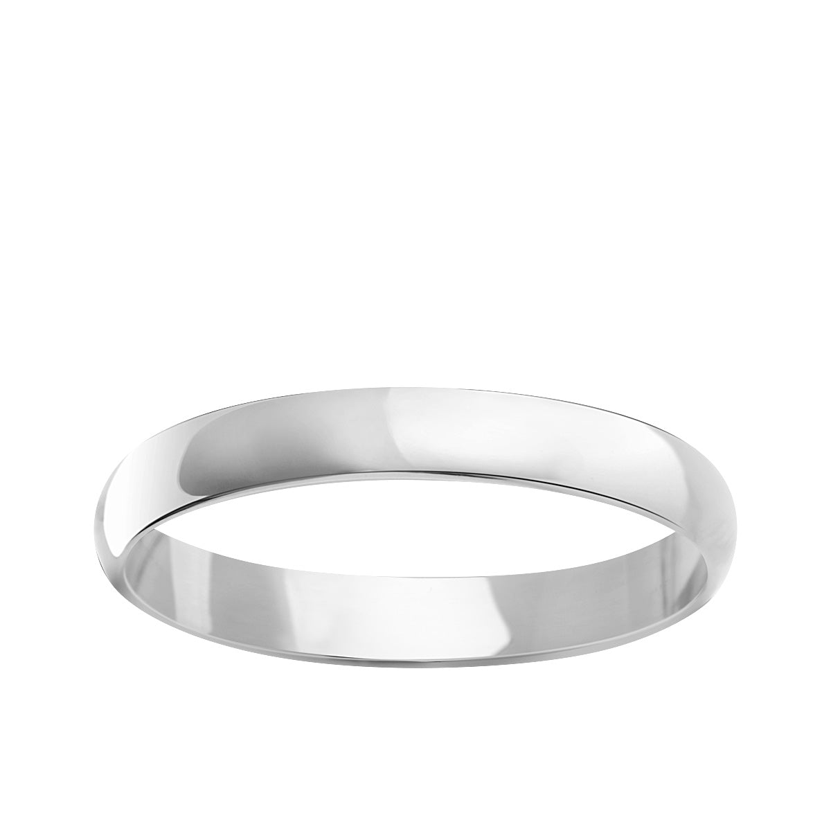 Obrączka z białego złota