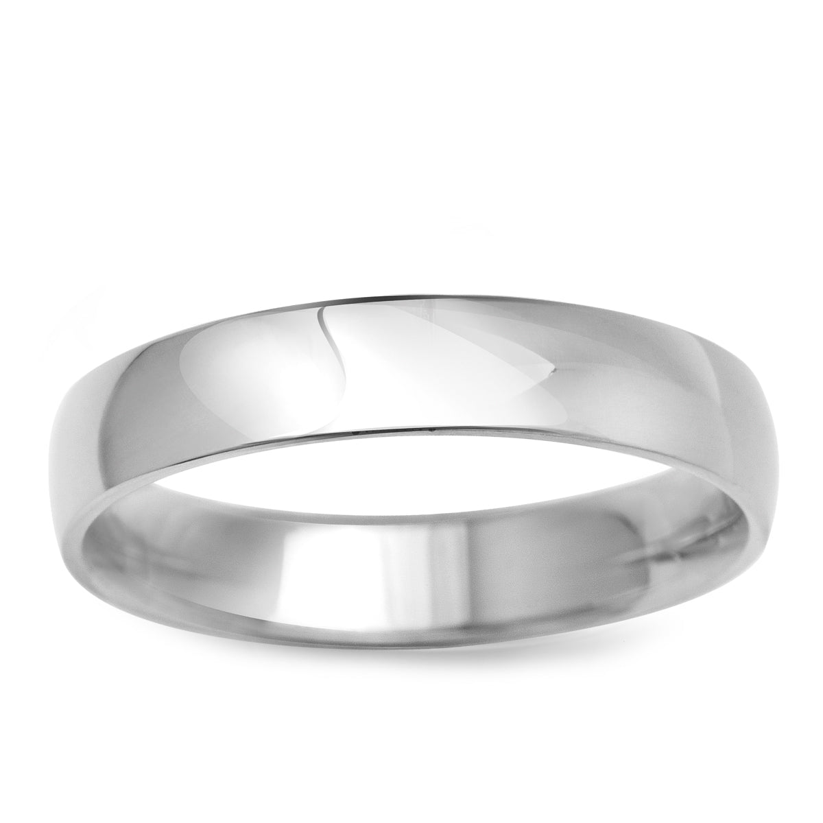 Obrączka z białego złota