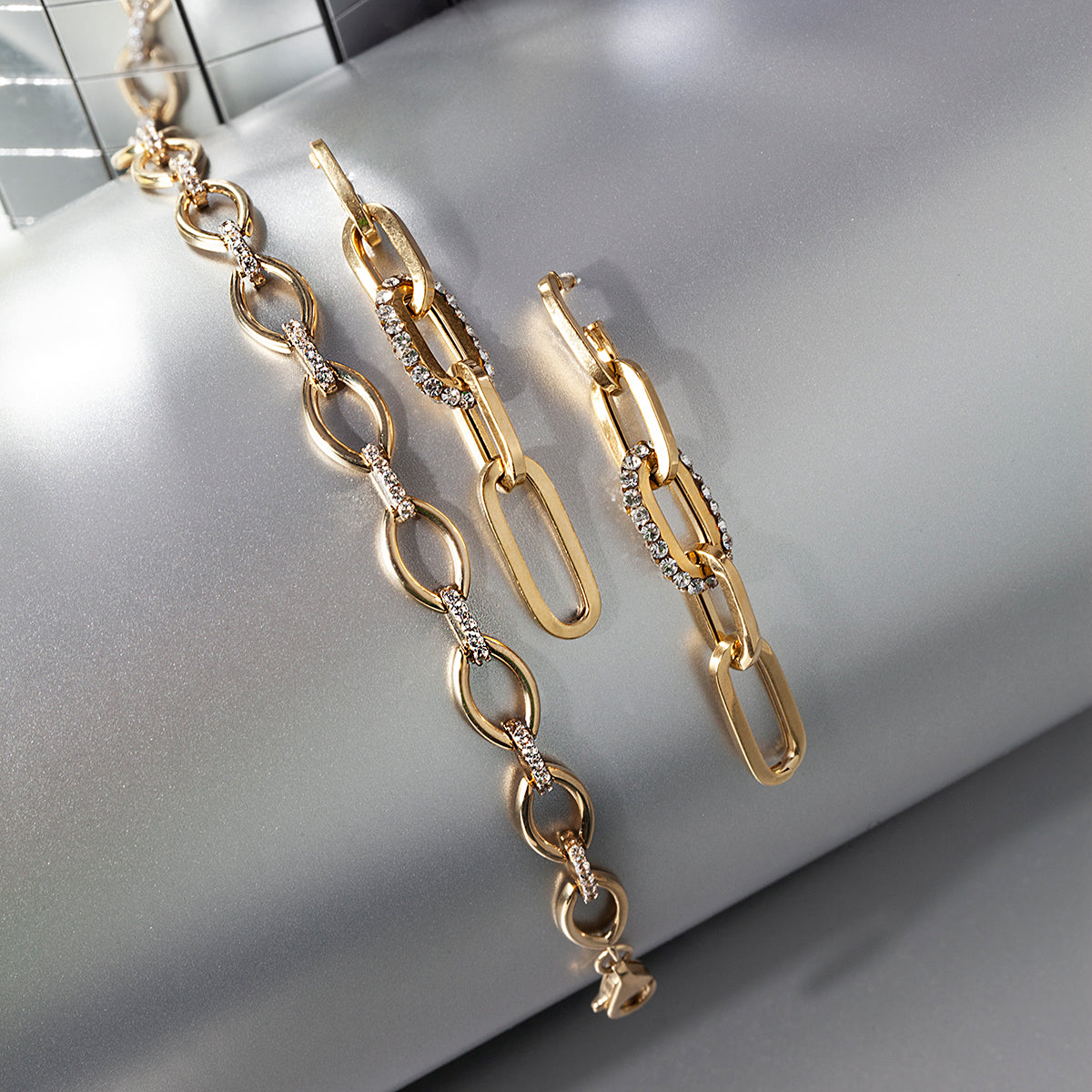 Kolczyki złote z cyrkoniami - Evento