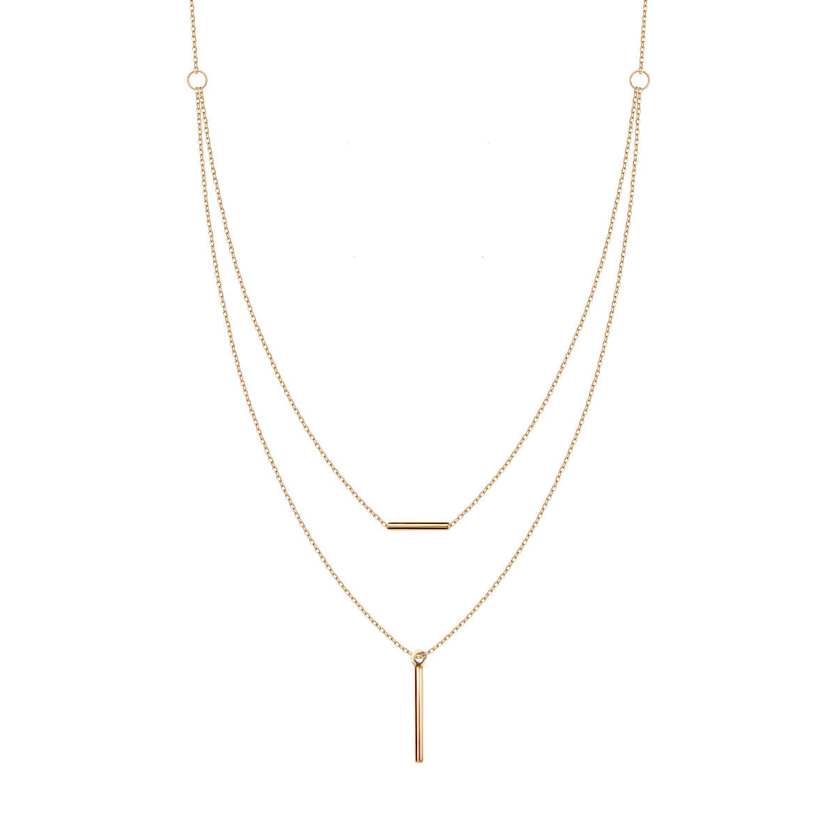 Naszyjnik złoty kaskadowy