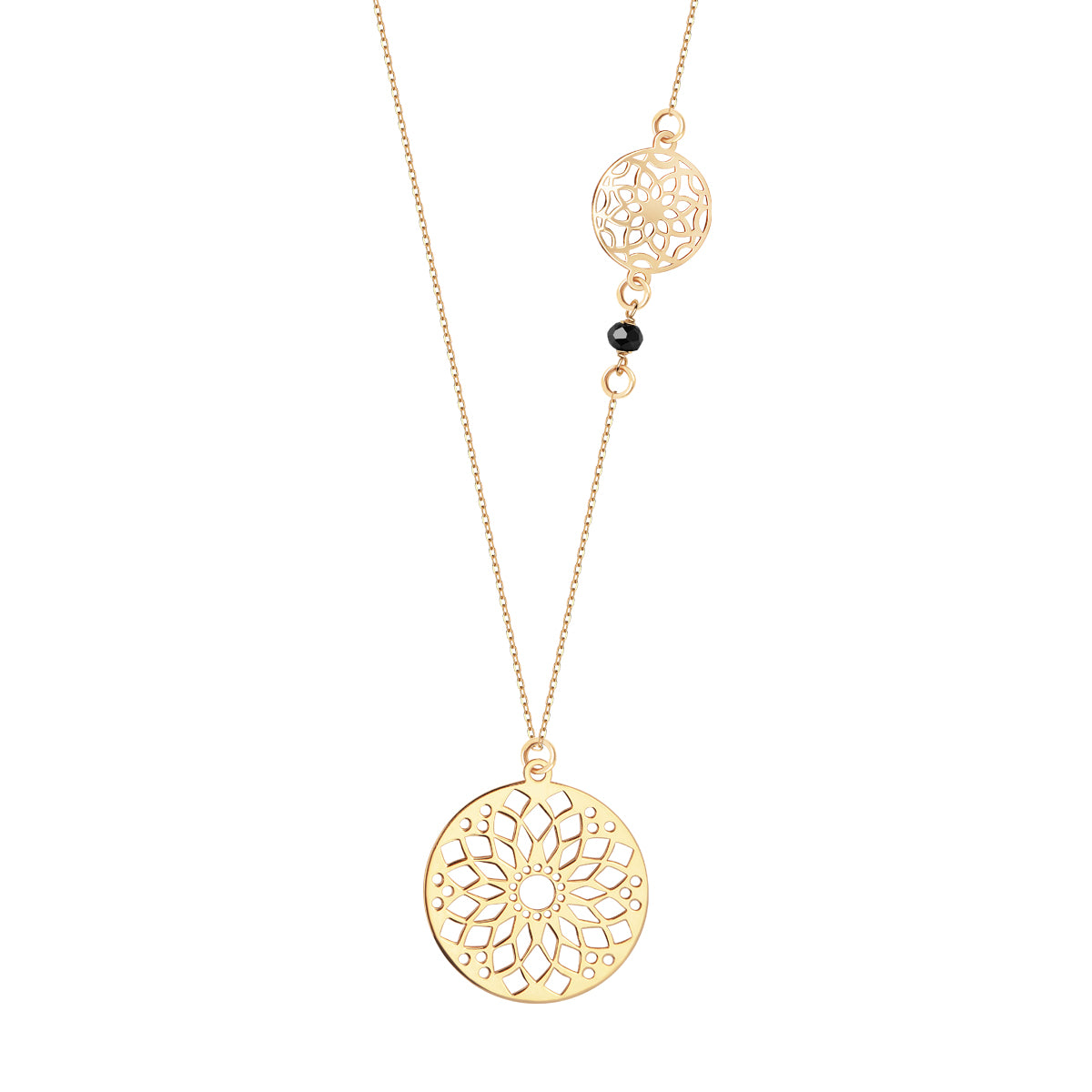 Naszyjnik złoty z cyrkonią