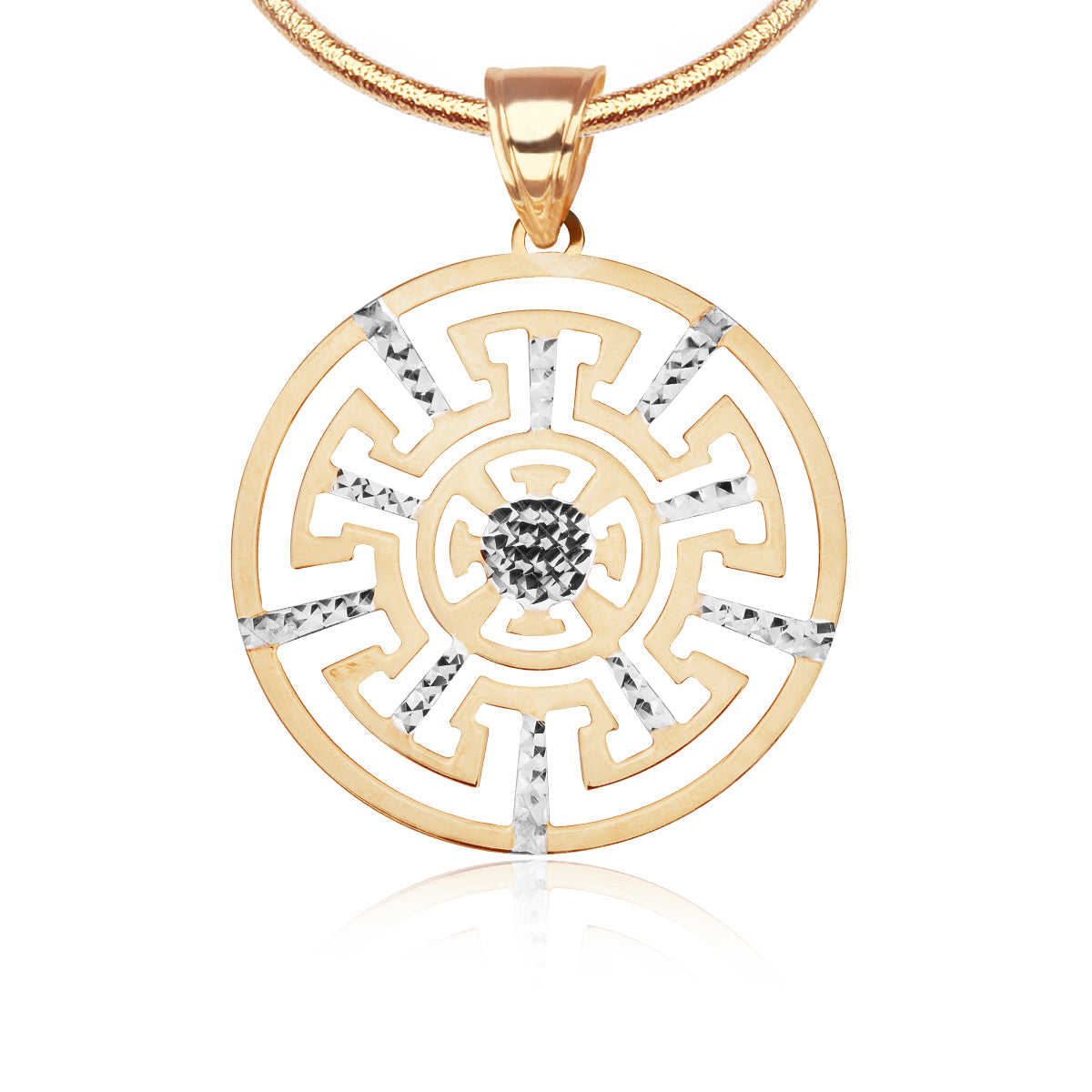 Zawieszka z dwukolorowego złota