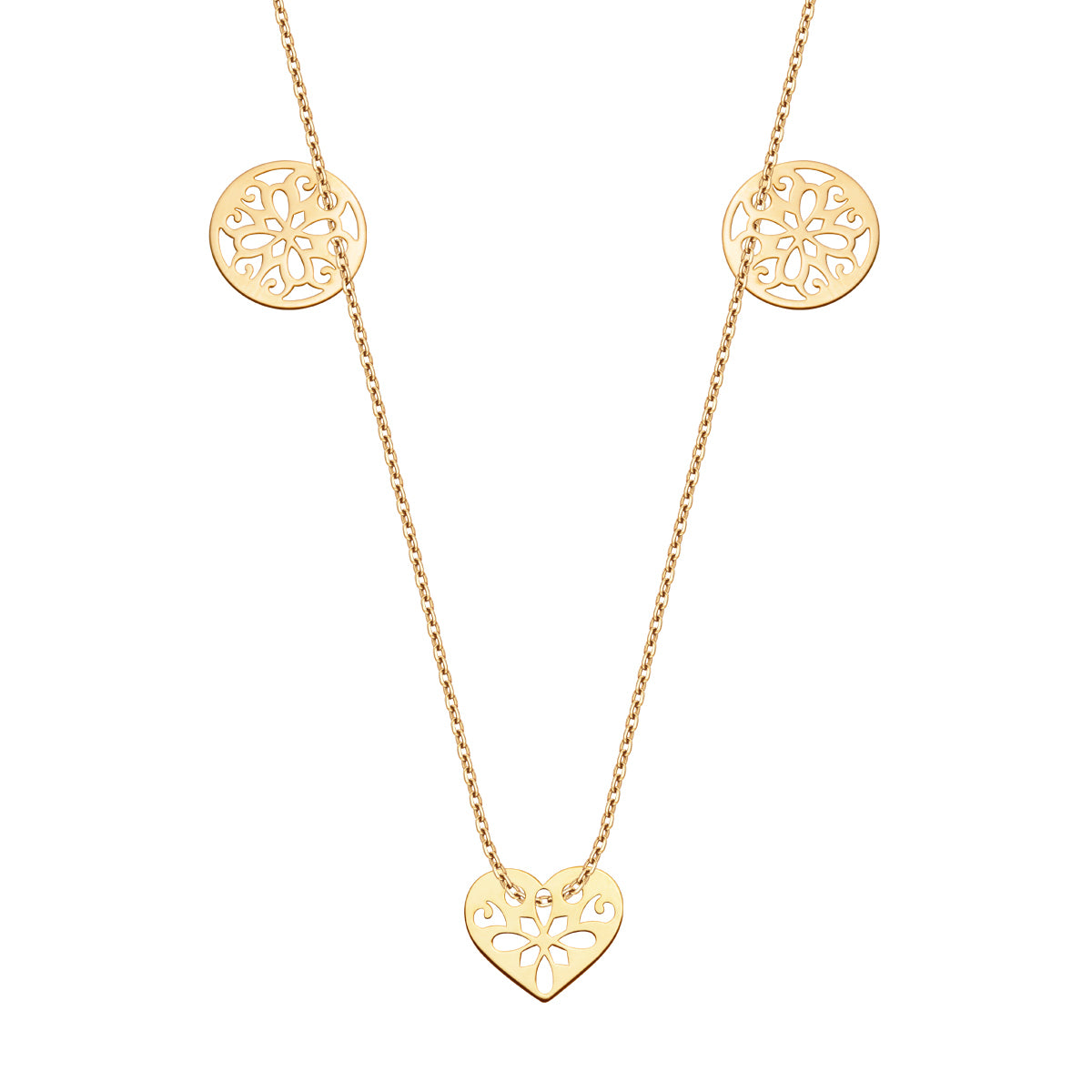 Naszyjnik złoty - serce