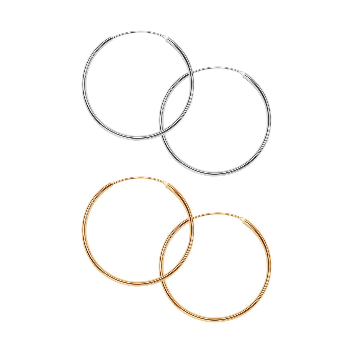 Komplet biżuterii - kolczyki koła